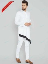 Mens Kurta Ethnic Dress Cotton Wear Mens Shirt Mens Kurta Plain Size S-7XL