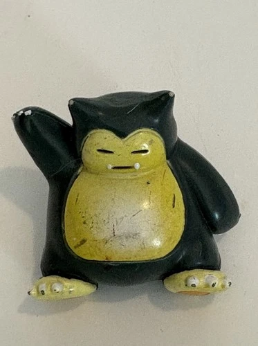 VTG Snorlax Pokemon Toy Figure Audley  Tomy Nintendo In Japanese Made In China