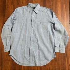 Polo Ralph Lauren Lowell 100 cotton Men's Light Blue Polo Shirt Sz 16