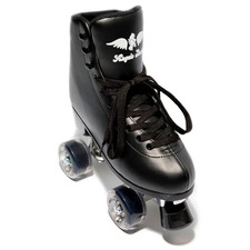 Angels Skates Kids/Women's Roller Skates - Size 1 Thunder Black