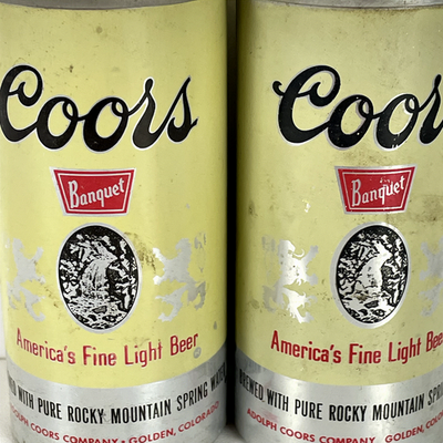 Coors Beer Can Vintage Banquet 7oz Aluminum Pull Tab Collectible