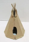 MARX PLAYSET INDIAN TEEPEE 2 PIECE SOFT PLASTIC VINTAGE FORT APACHE WESTERN TAN