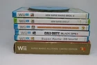 Lot Of 5 Nintendo Wii U & 5 Wii Video Games Bundle (10 Total Games)