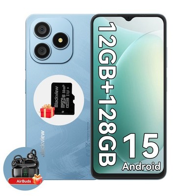 Blackview WAVE 9C Smartphone 12GB+64GB 6,56'' Android 15 Handy 5000mAh + 32GB TF