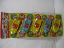 GIOCATTOLI IN PLASTICA ANNI '70 PLASTIC TOY MOTOSCAFI DELUXE SET 5 pz MOC W/BOX