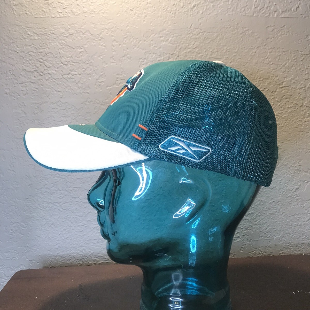 Miami Dolphins Reebok Equipment NFL Hat On-Field Cap View 4