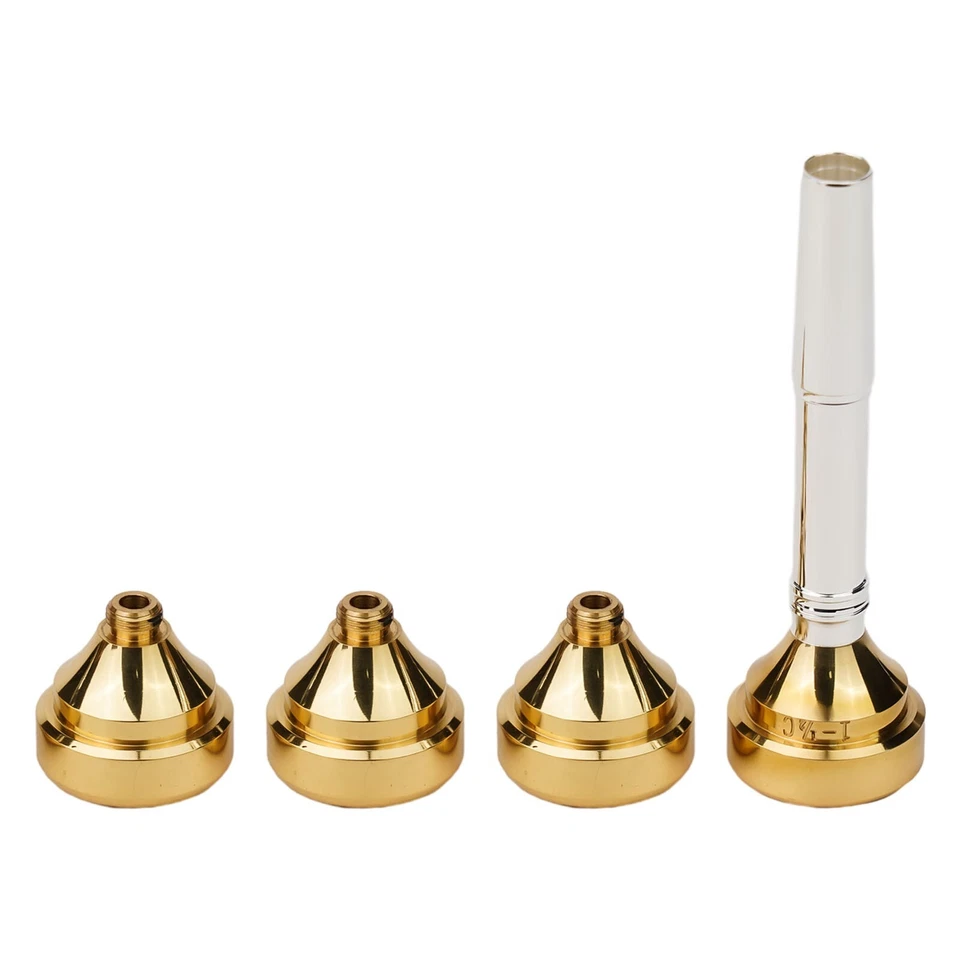 Set boccagli tromba ottone rame per tromba oro/argento boccaglio - Immagine 4 di 4