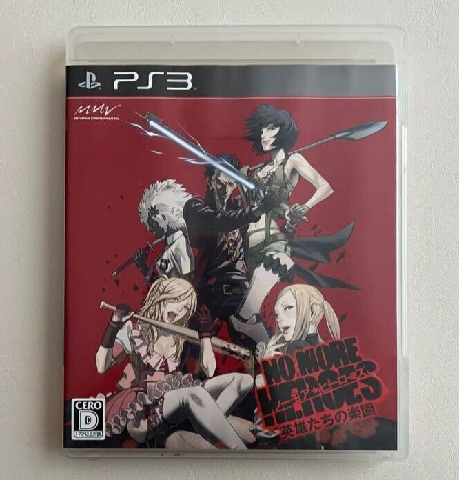 No More Heroes heroes of Paradise Sony Playstation 3 PS3 Japanese ver Tested
