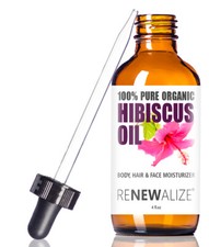 Virgin Organic HIBISCUS SEED OIL  Unrefined Cold Pressed  4 fl oz