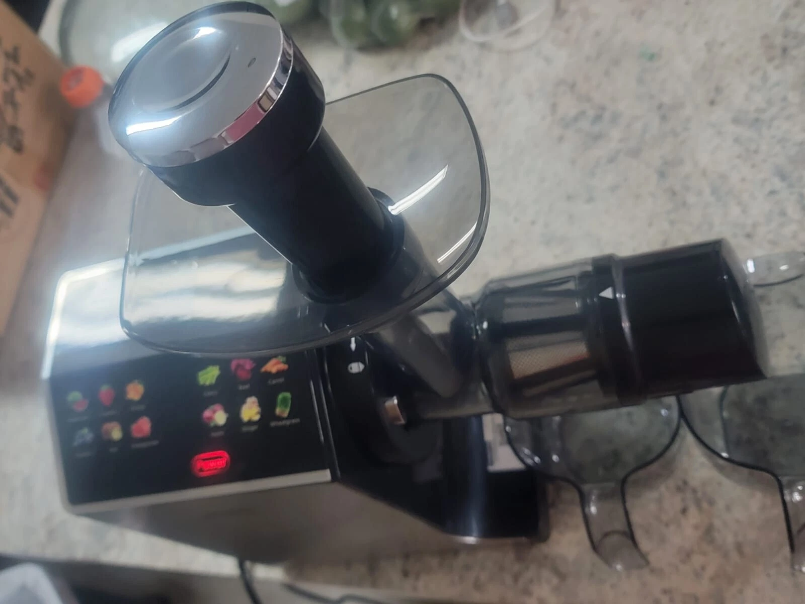 Whall Professional Stainless Cold Press Masticating Slow Juicer with 2 Speeds
