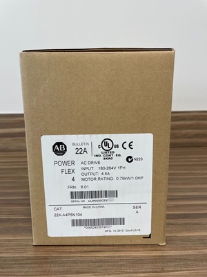 22A-A4P5N104 NEW IN BOX AC Drive 240V AC 1-P 4.5A 1HP FAST SHIP HT 1PCS