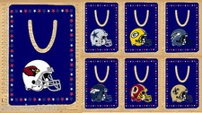 AMERICAN FOOTBALL TEAM METAL BOOKMARK 