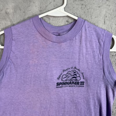 Vintage 80s Spinnaker III Panaman City Beach Sail Boat T Shirt 