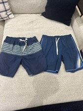 2 Fair Harbor Swim Shorts Mens XL Extra Large Lined 8 Inch Inseam