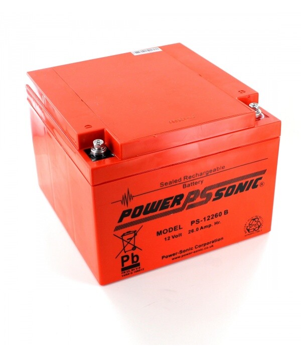 Batterie plomb 12V 26Ah PowerSonic PS-12260 étanche pour onduleur