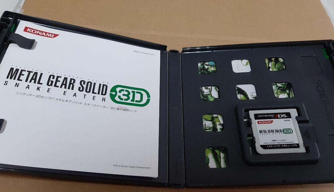 Metal Gear Solid 3D Snake Eater Nintendo 3DS Konami NTSC-J