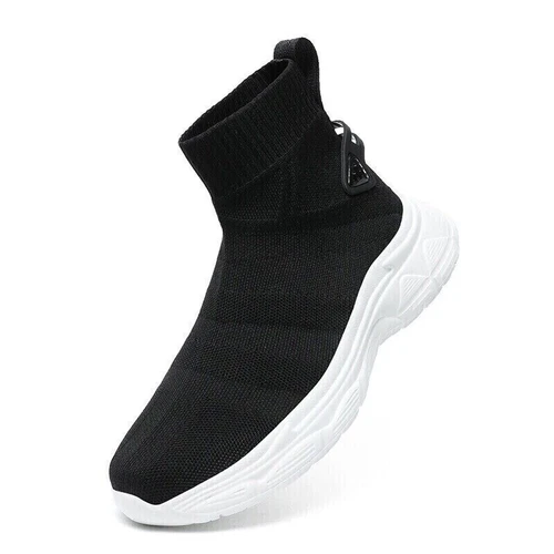 High Top Freizeitschuhe Damen Herren Sneaker Outdoor Sockenschuh Mesh Slipper - Bild 7 von 30