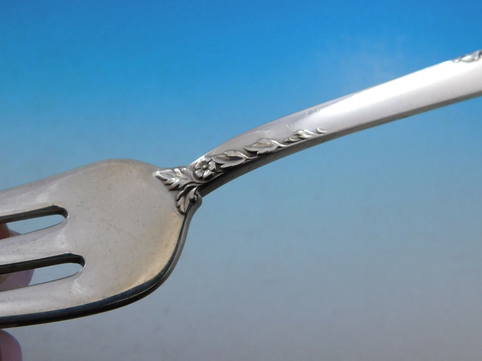 Rose of Sharon de Frank Whiting plata esterlina tamaño regular ajuste de lugar 4 piezas Foto 4 de 4