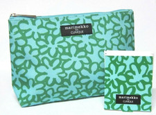 Clinique Marimekko TEAL Cosmetic Bag  Matching Mirror LIMIT EDITION NEW