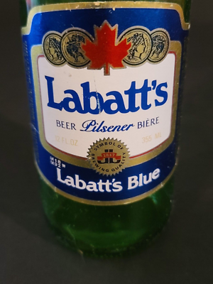 70’ｓ Labatt's ラバッツ カナダ ビール ビンテージ ペンホルダー Vintage Retro Labatt Pilsner Blue Beer Bottle Green Glass (NO CAP