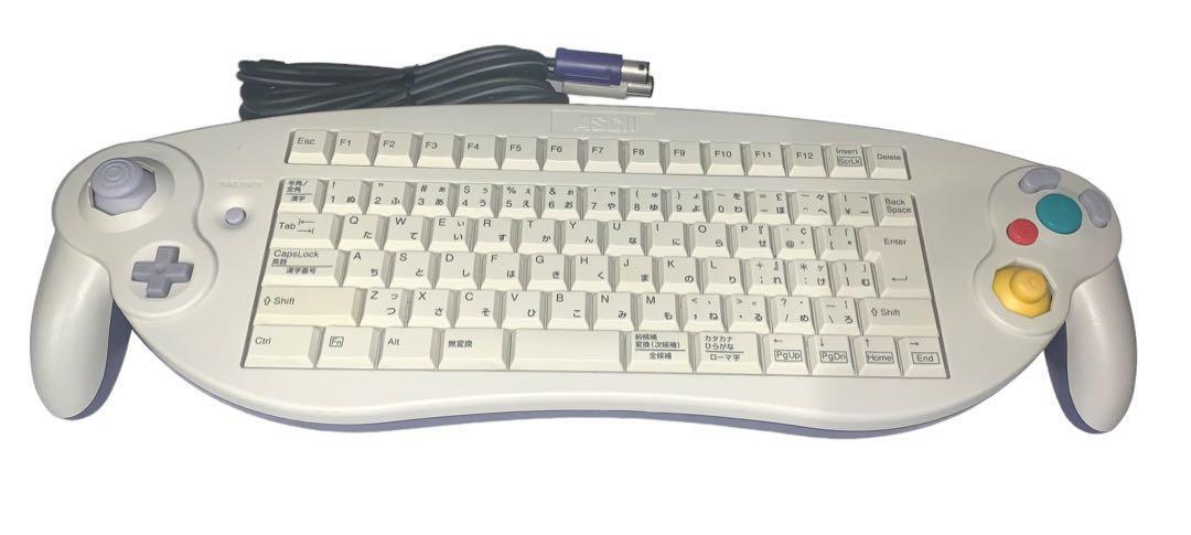 Nintendo GameCube Ascii Keyboard Controller White ASC-1901PO Nintendo GameCube Ascii Keyboard Controller White ASC-1901PO