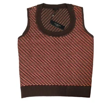 NWT Woman Petites TALBOTS Knit Sweater Vest Cotton Angora Blend Sz. 2X