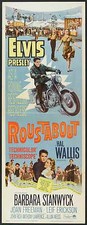 ROUSTABOUT Movie POSTER 14x36 Insert Elvis Presley Barbara Stanwyck Joan Freeman