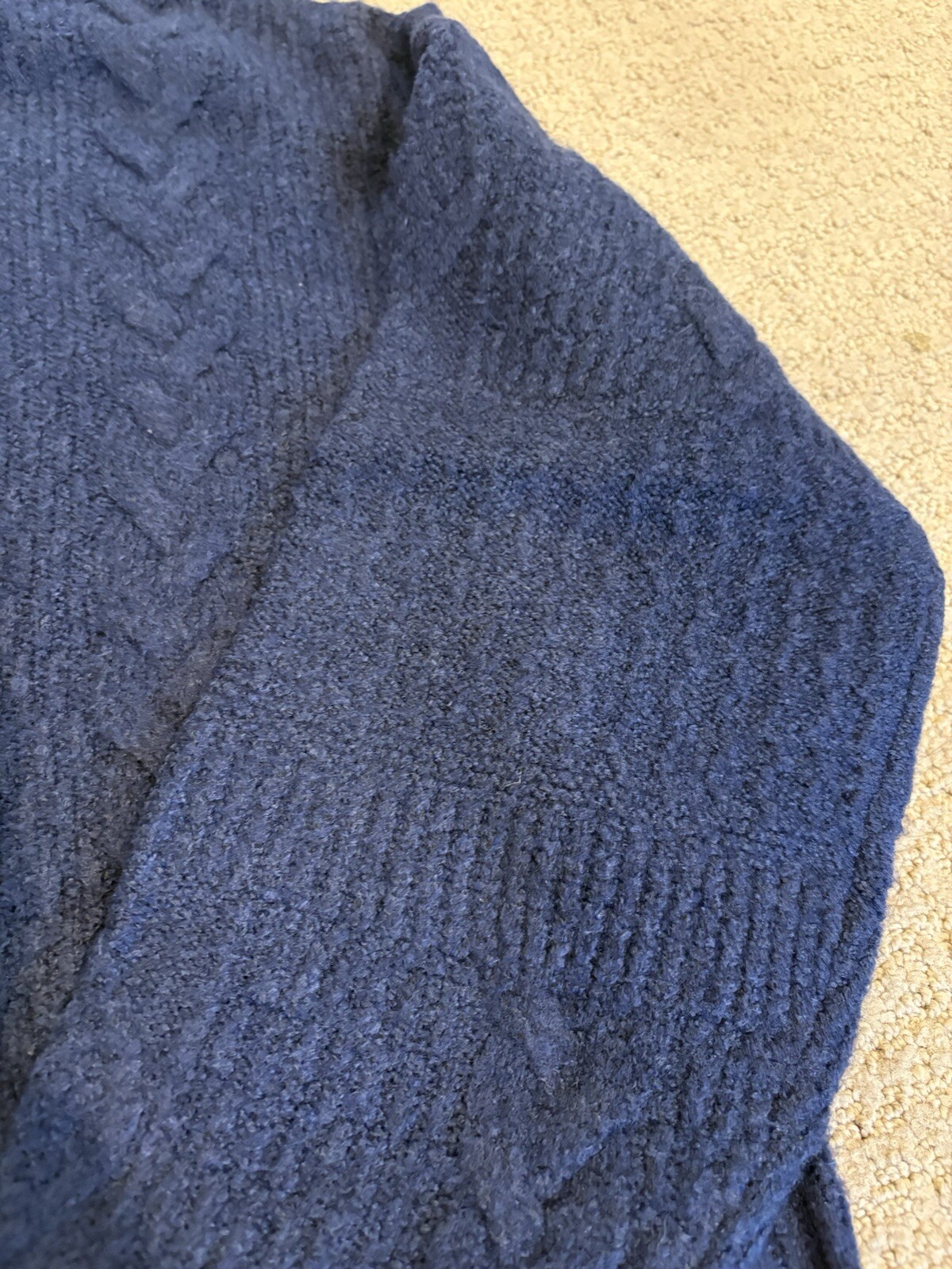 Universal Thread Cable Knit Sweater Navy Blue Siz… - image 5