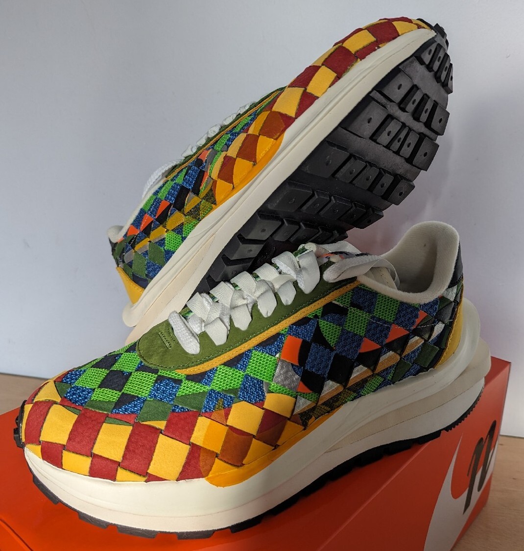 SACAI X NIKE Nike x Jean Paul Gaultier x Sacai Vaporwaffle tessuto multi verde UK10 US11 EU45