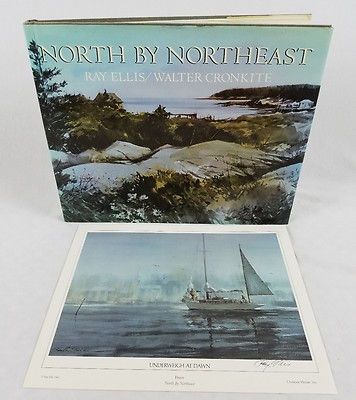 North by Northeast Ray Ellis Signed Art Book with Signed Print Family Collection