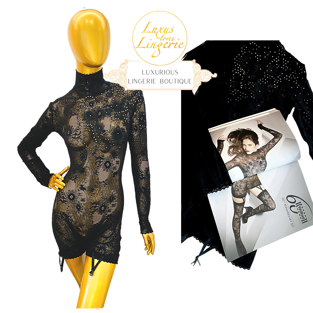 60th Anniversary Jumpsuit by Wolford S Straps with Swarovski Elements