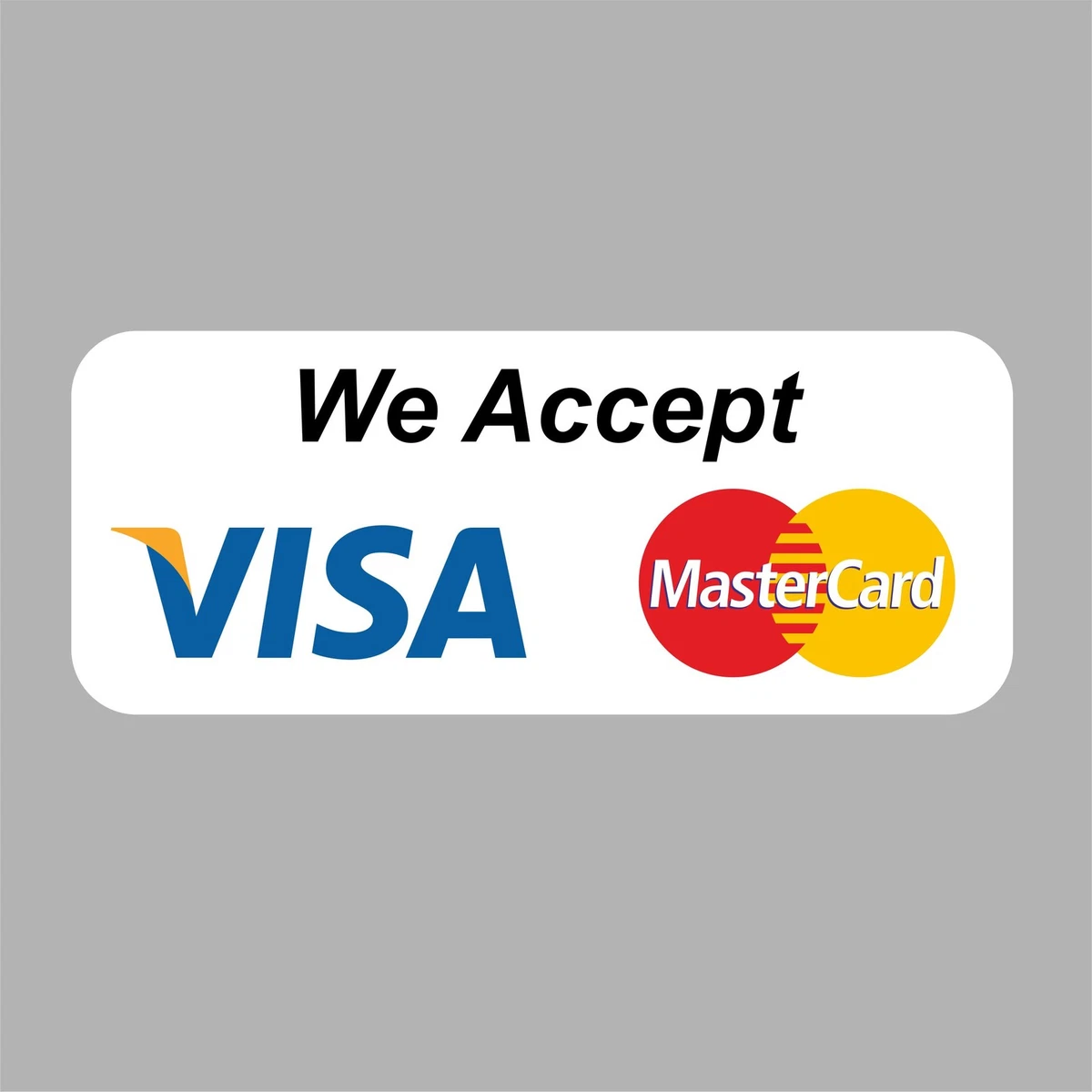Credit Cards Accepted