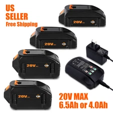 4Ah-6.5Ah For WORX 20V Extend Lithium Battery 6 3Ah WA3520 WA3525 WA3575 WA3578