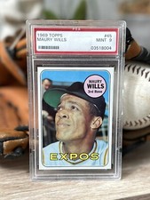 1969 Topps  ⚾ Maury Wills #45 🔥 PSA 9 💎 MINT