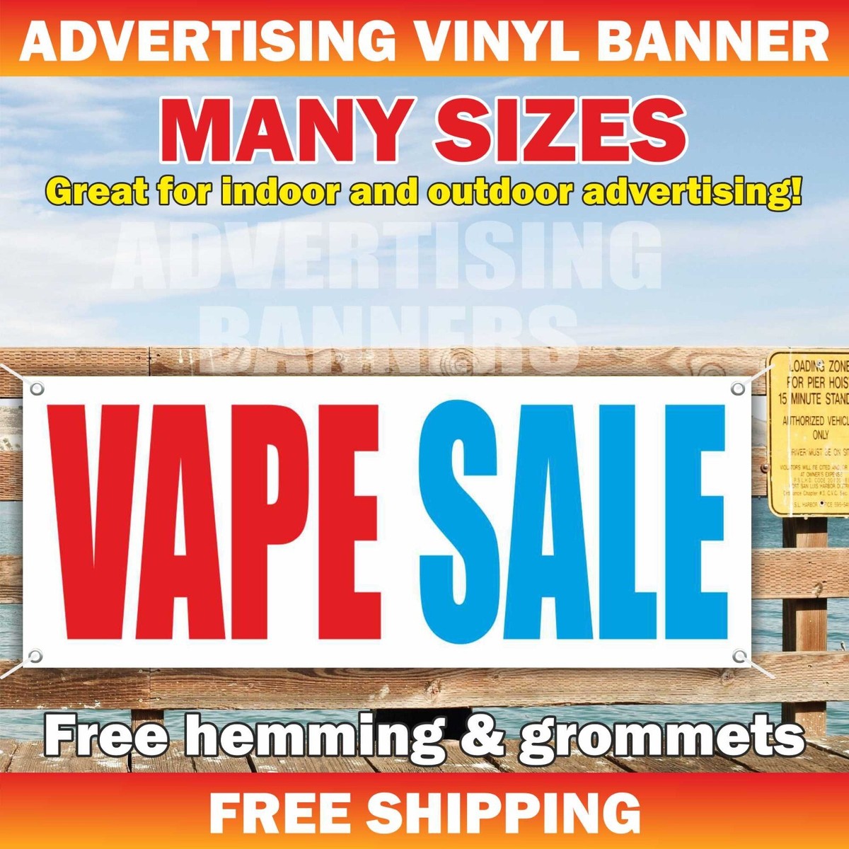 VAPE SALE Advertising Banner Vinyl Mesh Sign Smoke Shop oil tobacco  cigarettes