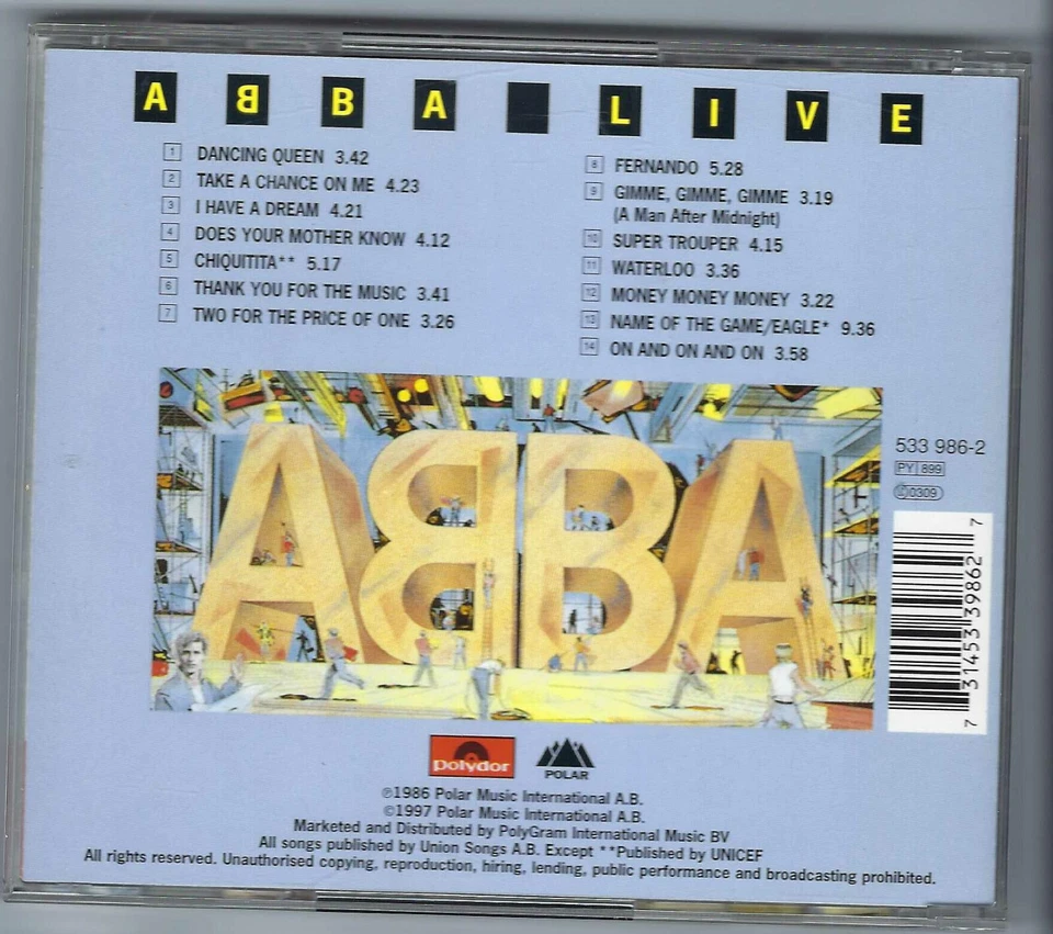 ABBA – Live (1997, CD) polydor - Bild 2 von 2