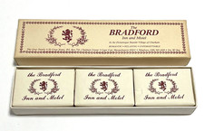 THE BRADFORD INN MOTEL Gray Family Chatham Village Souvenir Bar Soap Box of 3