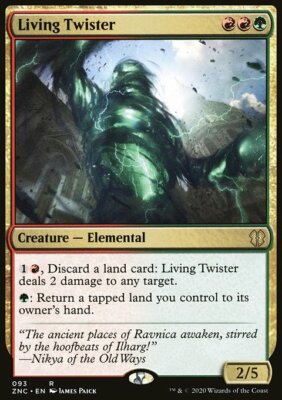 Magic the Gathering MTG Living Twister (93) Zendikar Rising Commander   LP