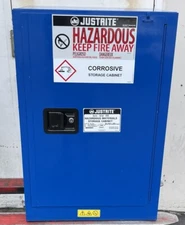 Justrite 861228 Countertop Hazardous material Steel Safety Cabinet, 12 gal.