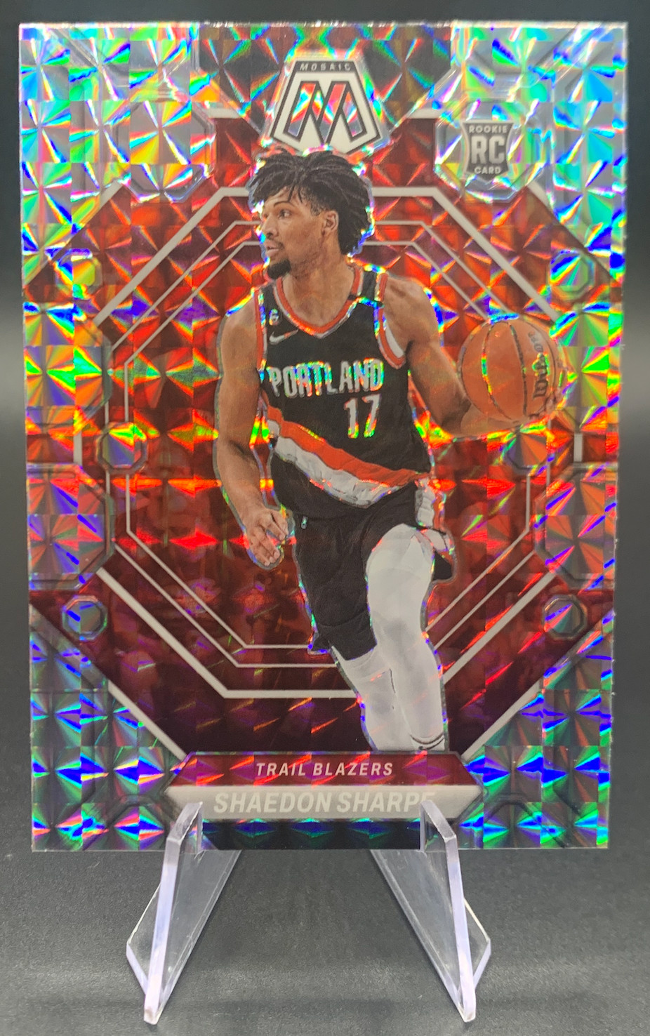 2022-23 Shaedon Sharpe RC #213 Panini Silver Mosaic Prizm Rookie | Trail Blazers