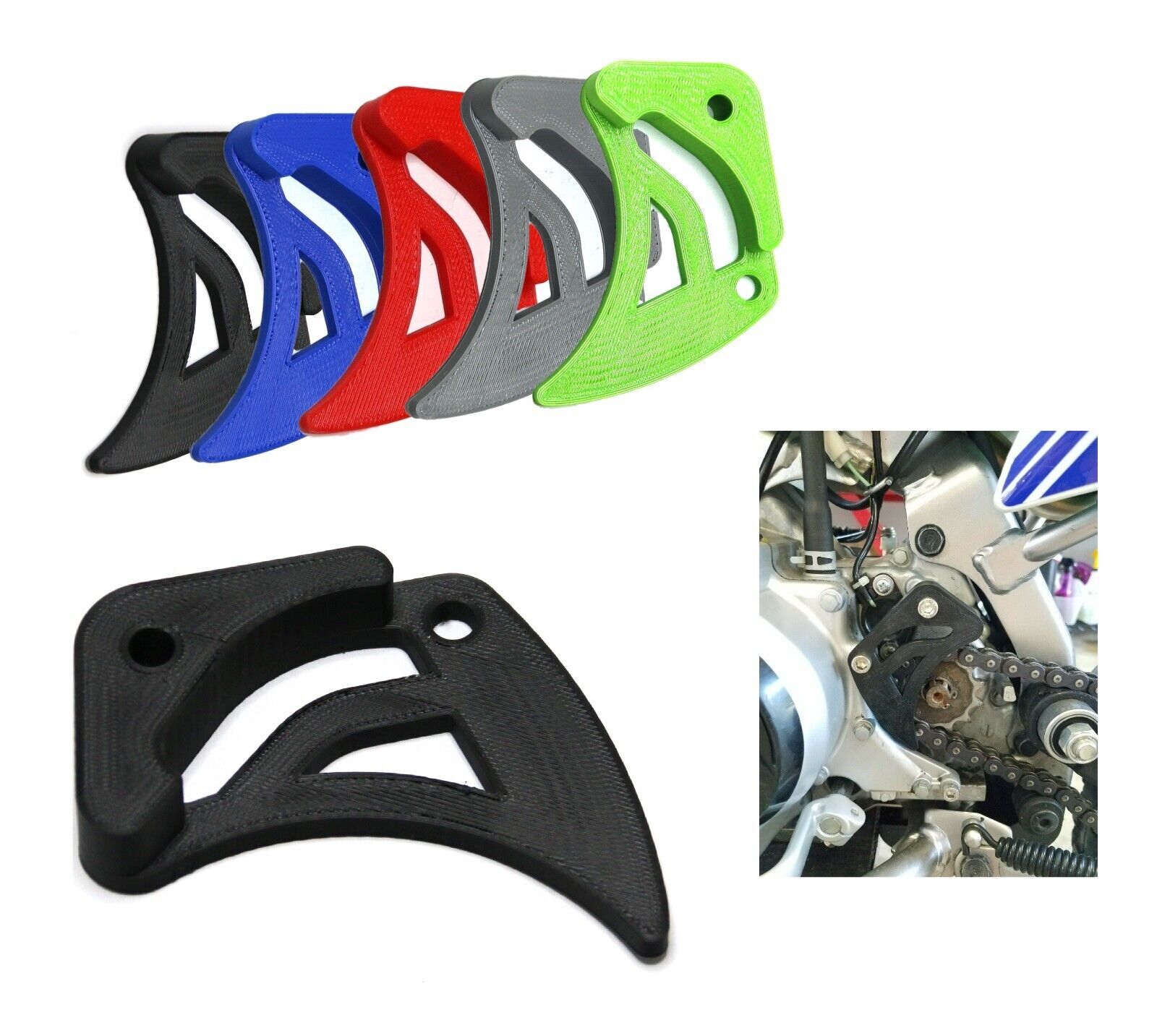 NEW SPROCKET BLACK GUARD CHAIN COVER CASE SAVER PROTECTOR FOR KAWASAKI