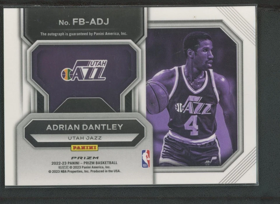 2022-23 Adrian Dantley Auto Panini Prizm Disco Fast Break - Image 2 of 2