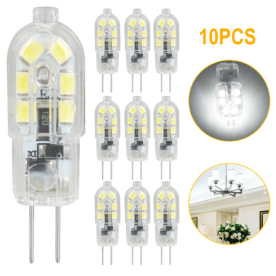 10-pack G4 20W 2835 SMD Bi-pin 12 LED Lamp Light Bulb DC 12V 6000K White & Warm