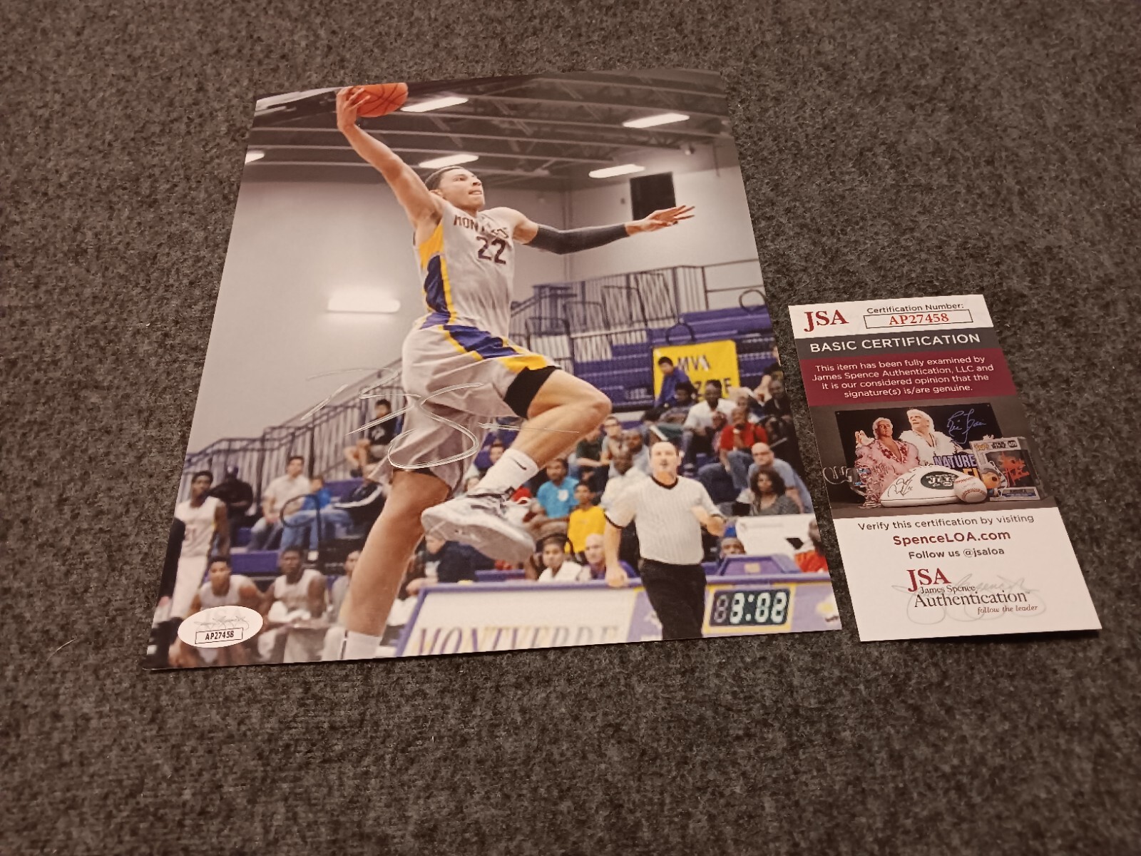 Ben Simmons Autographed Signed Brooklyn Nets 8x10 Jsa Montverde Eagles 