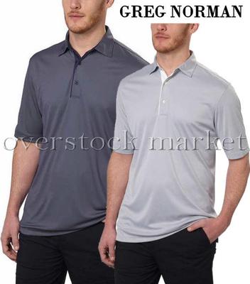 NEW GREG NORMAN SIGNATURE SERIES TECHNICAL PERFORMANCE PLAY DRY ML75 POLO SHIRT