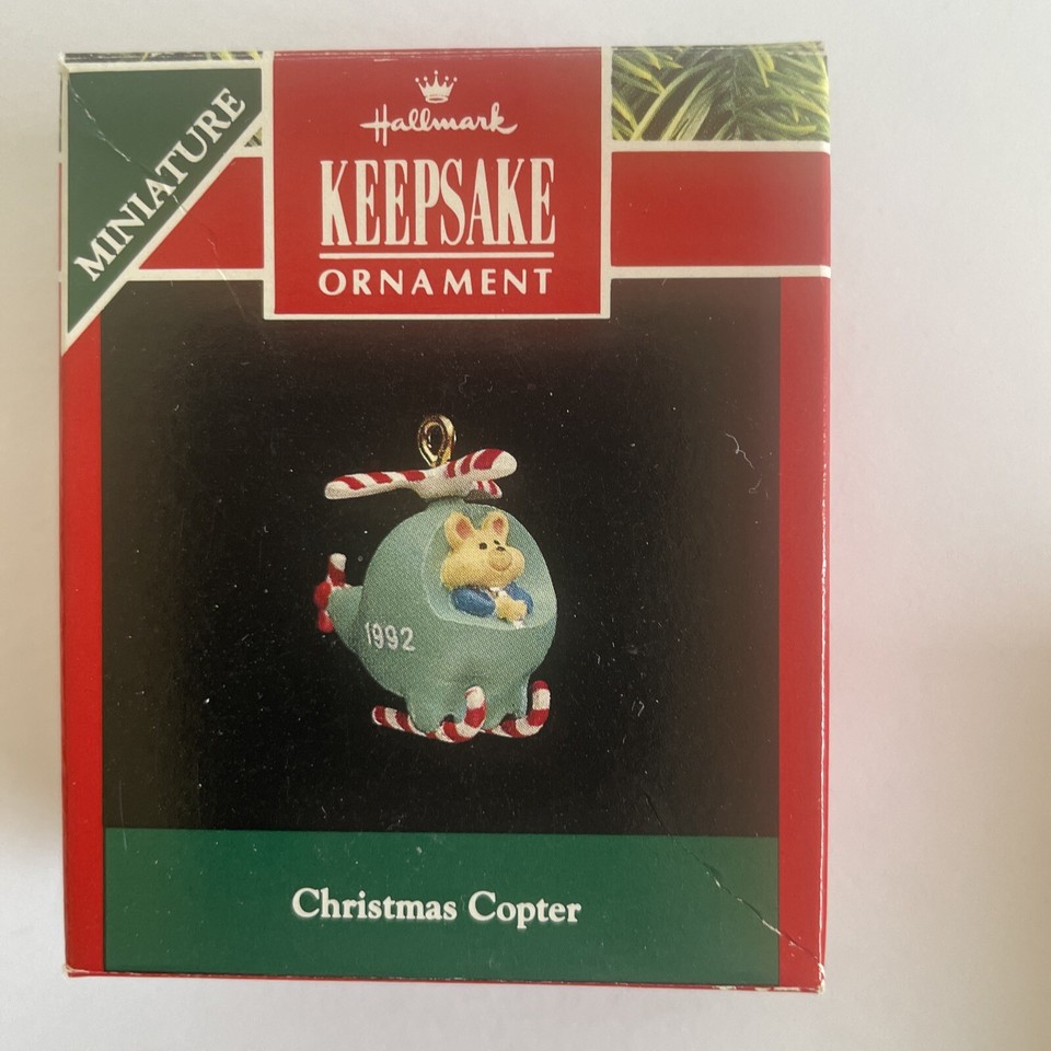 Hallmark Keepsake Miniature Lot Of 5 Vintage Christmas Ornaments 1992