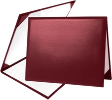Diploma Cover 8.5” x11” Holder of Graduation 1 Pack, Maroon 