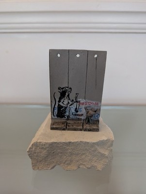 Banksy Souvenir Wand (Schleuder Ratte) Miniatur
