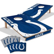 Tailgate Cornhole Boards Indianapolis Colts 2x3 Foldable Legs Resin Bags