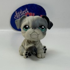 BULLDOG DOG 446 - Authentic Littlest Pet Shop - Hasbro LPS